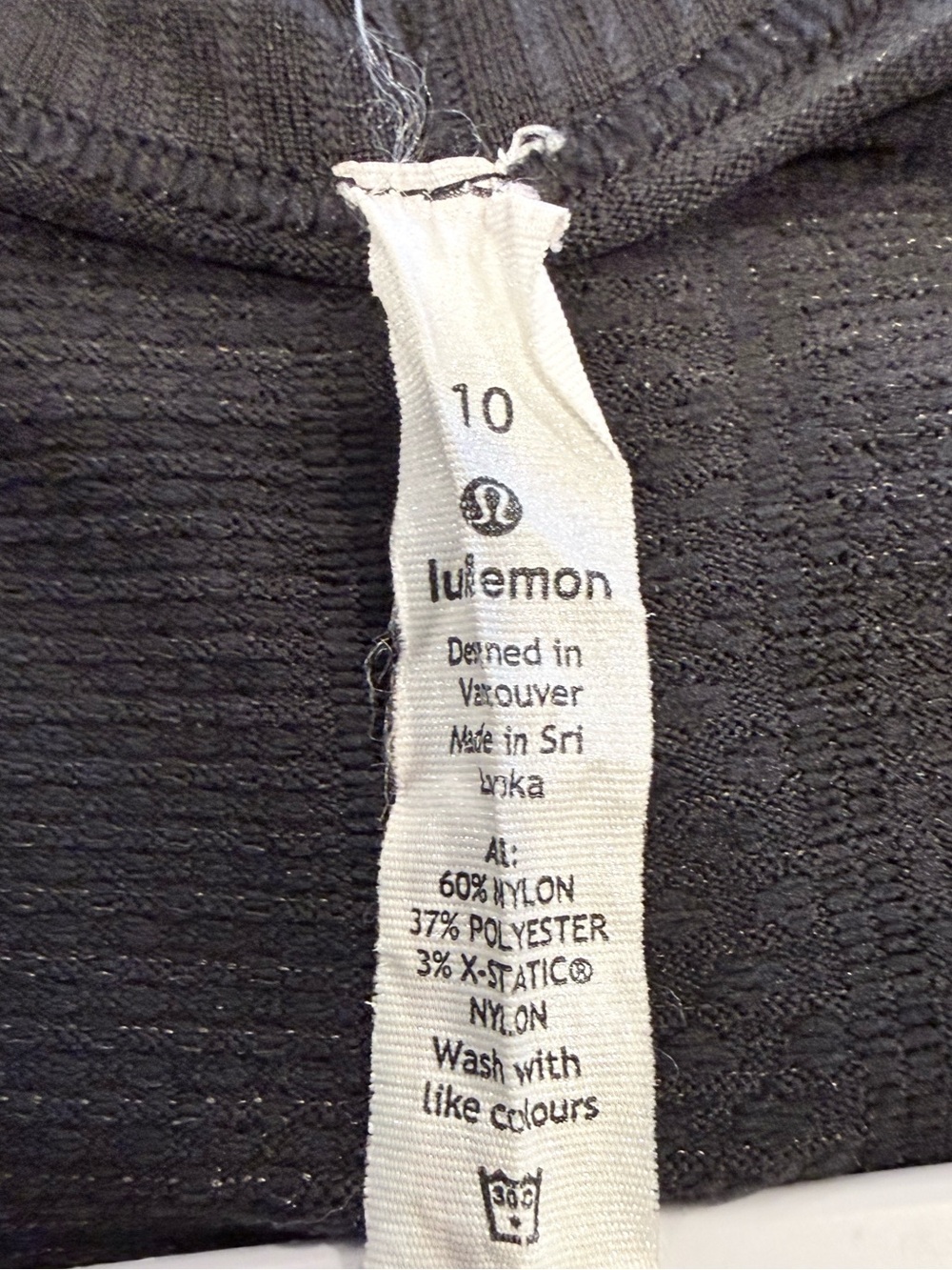 Lululemon Swiftly Tech women’s 10 short sleeve athletic black top with mesh - Picture 3 of 3